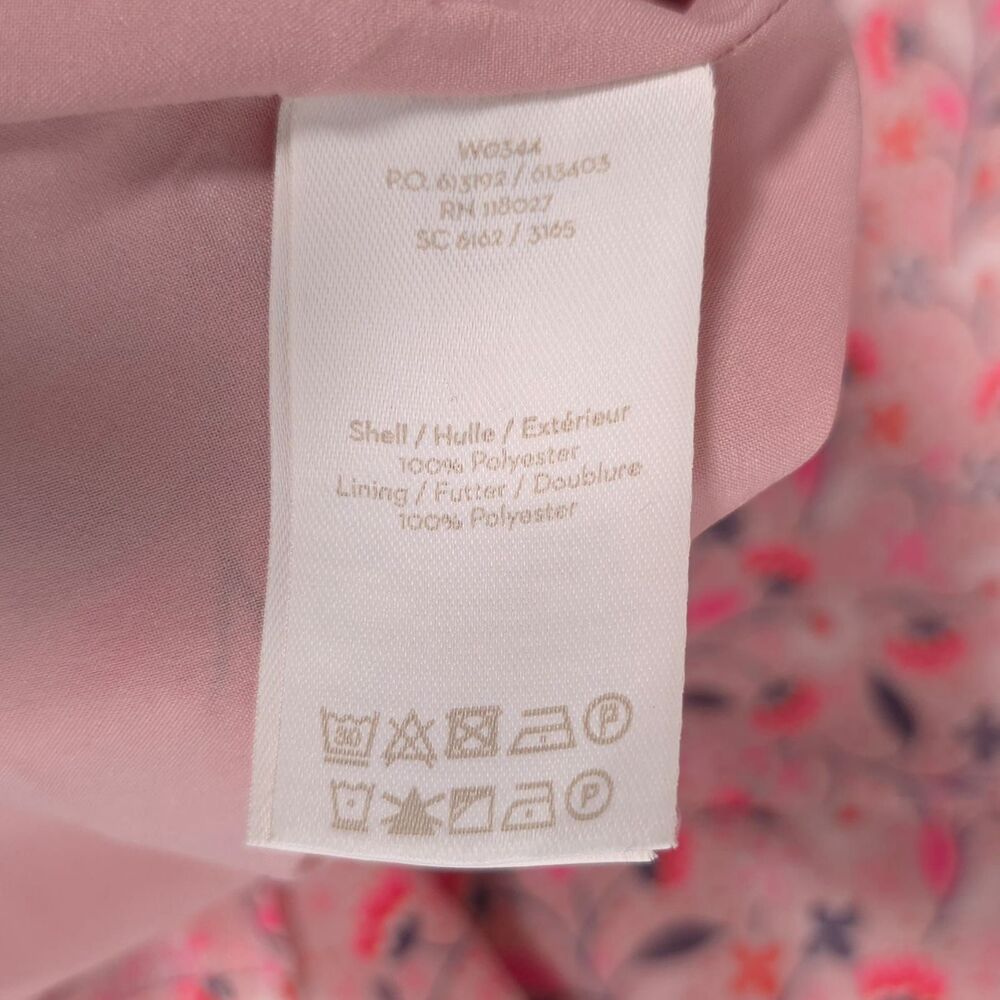BODEN Jane Milkshake Pink Floral Dress Petite 4 Short Sleeve Knee Midi Women’s - Picture 11 of 11